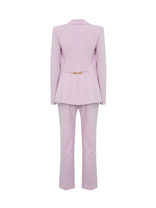 Tailleur monopetto in crepe Quarzo Elisabetta Franchi | TP00151E2544